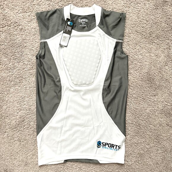 SPORTS UNLIMITED | Diamond Shield Youth Baseball Sternum Guard Shirt | Size: L - Picture 2 of 7